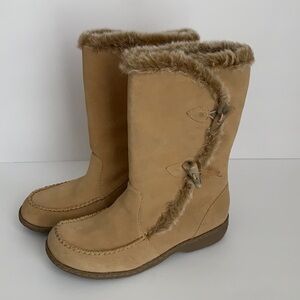 MIA Women’s Lined Suede Boots Tan 7.5
